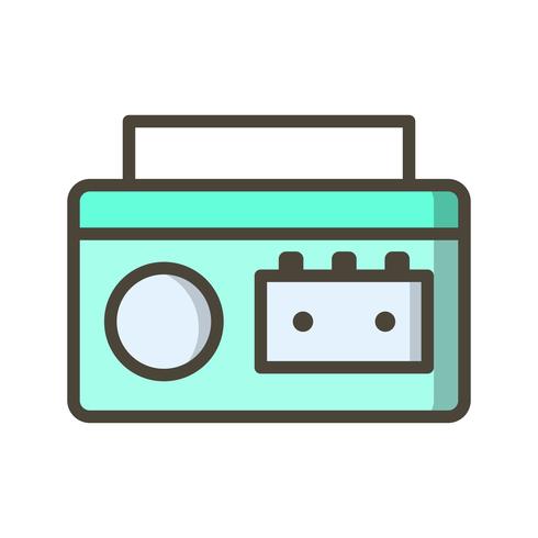 Icono de Vector de jugador de cassette