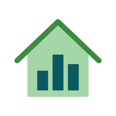 Estadísticas inmobiliarias Vector icono