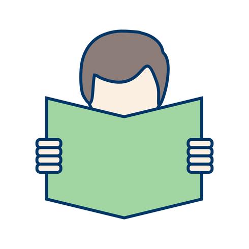 Vector Reading Icon