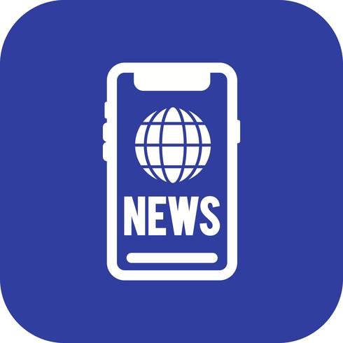 Vector icono de noticias