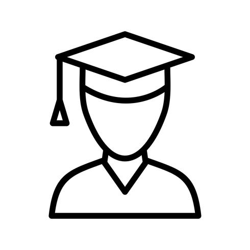 Vector Male Student Icon