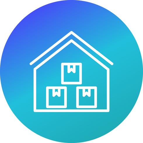 Storage Warehouse Vector Icon