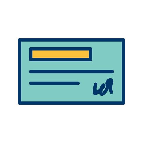 Vector Cheque Icon