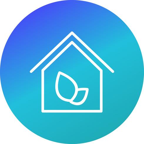 Eco House Vector Icon