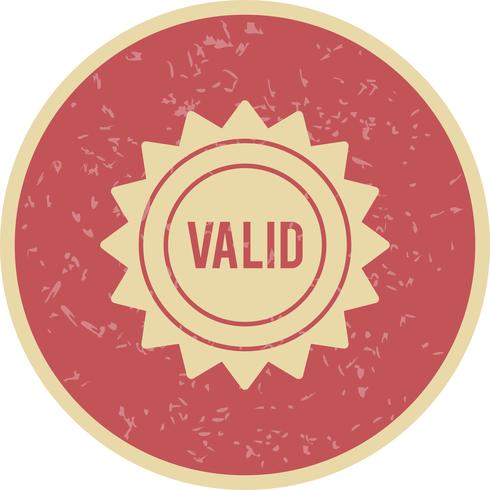Vector Valid Stamp Icon