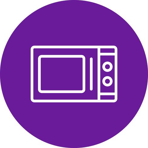 Microwave Oven Vector Icon