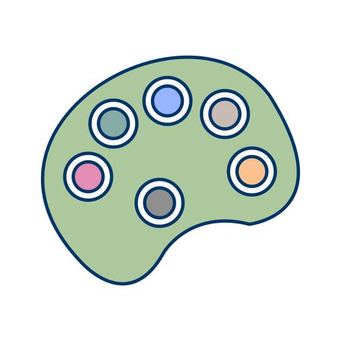 Vector Color Pallete Icon