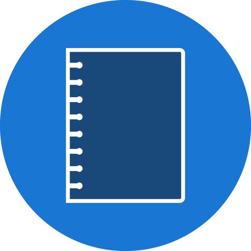Vector Spiral Notebook Icon