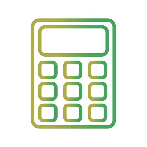 Vector icono de calculadora