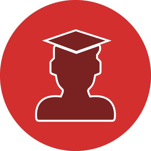 Vector Male Student Icon