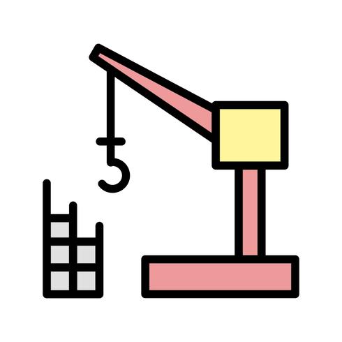 Grúa de construcción vector