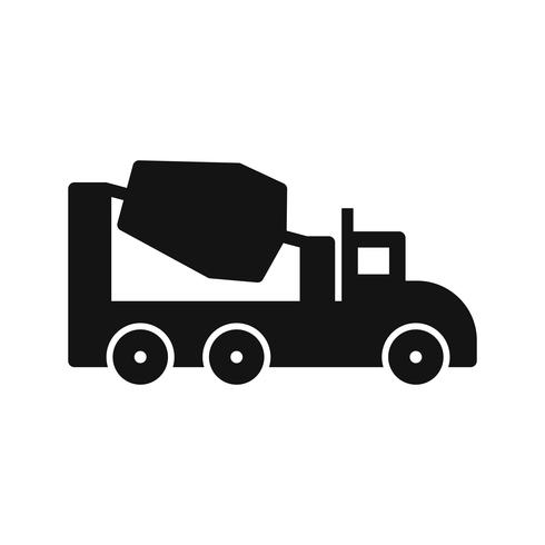 Concrete Mixer Vector Icon