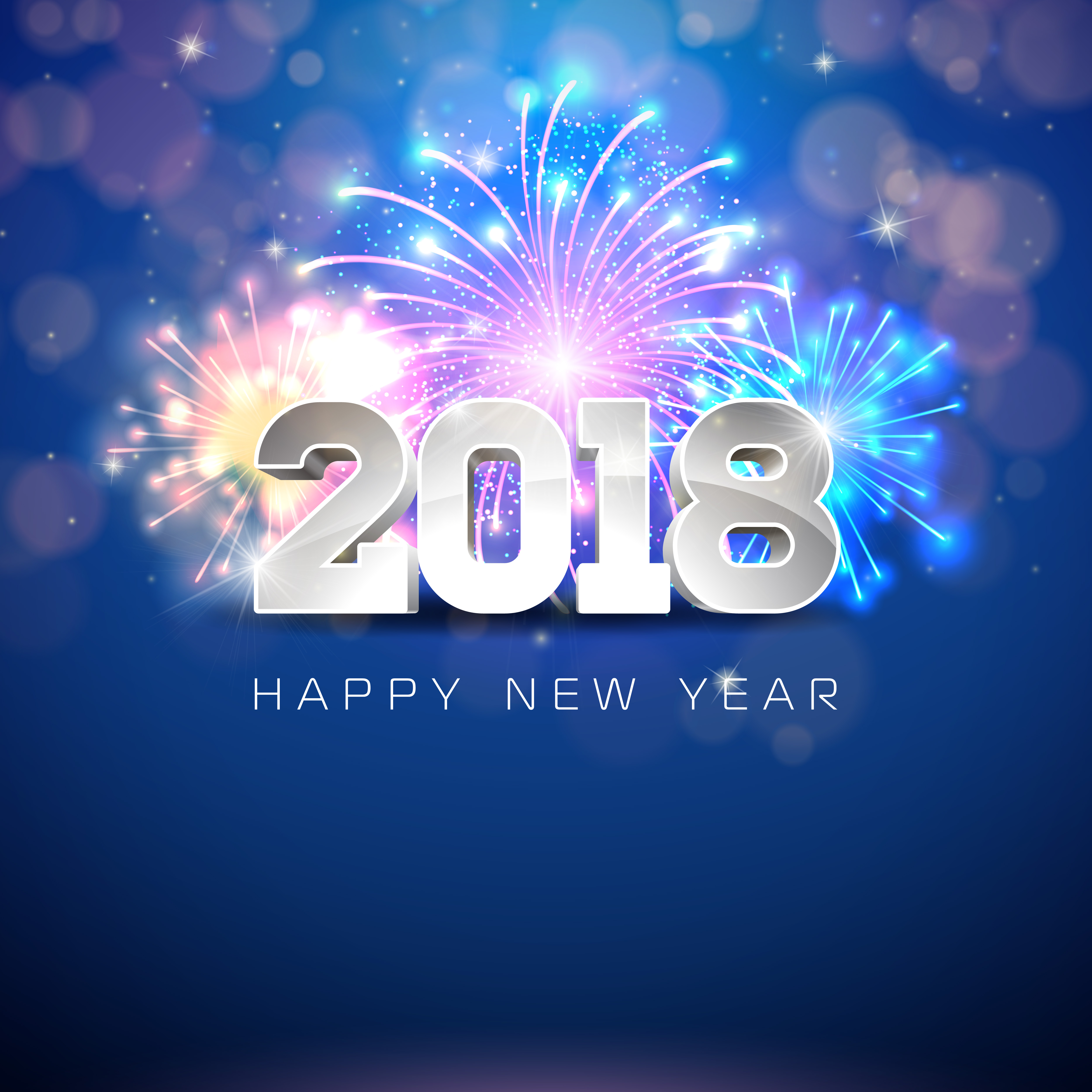 2018 new year golden swirl text effet design - Download 