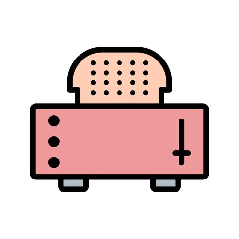 Icono de Vector de tostadora Slice