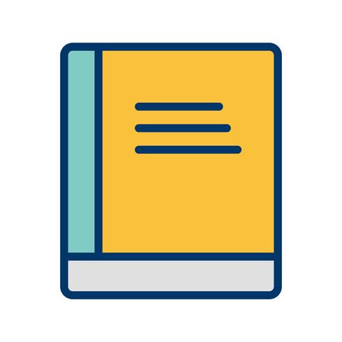 Vector icono de libro