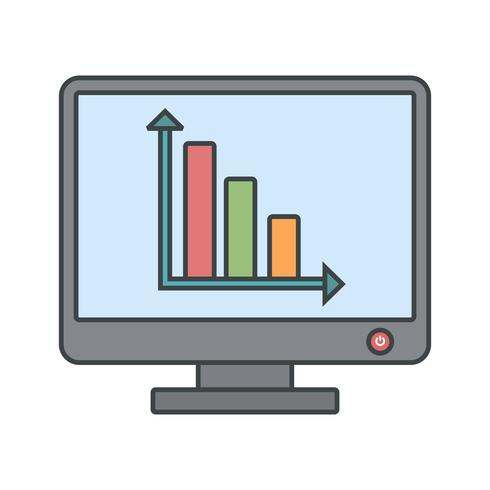 Icono de estadísticas vectoriales vector