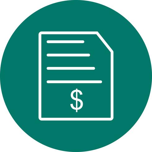 Invoice Vector Icon