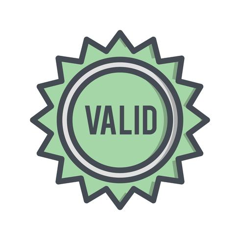 Vector Valid Stamp Icon