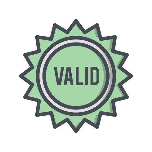 Vector Valid Stamp Icon