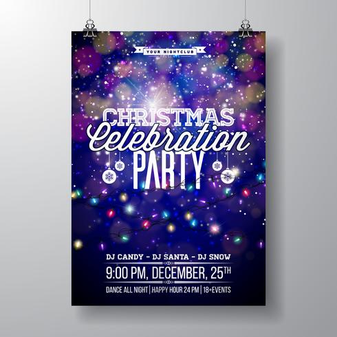 Merry Christmas Party Design vector