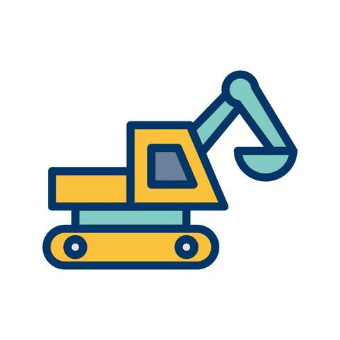 Excavator Vector Icon