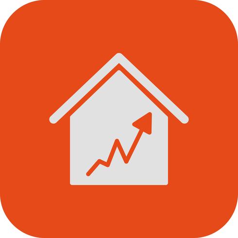 Graph House Vector Icon