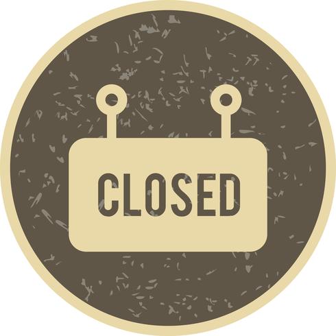 Vector Closed Sign Icon