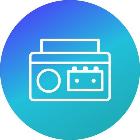 Icono de Vector de jugador de cassette