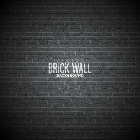 Vector brick wall background. Texture pattern illustraton for your design.