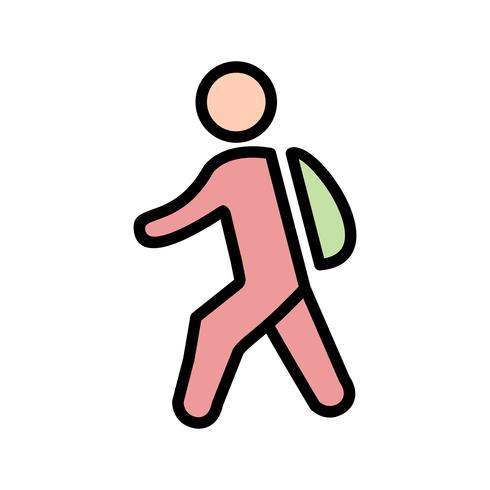 Vector Walking to School Icon