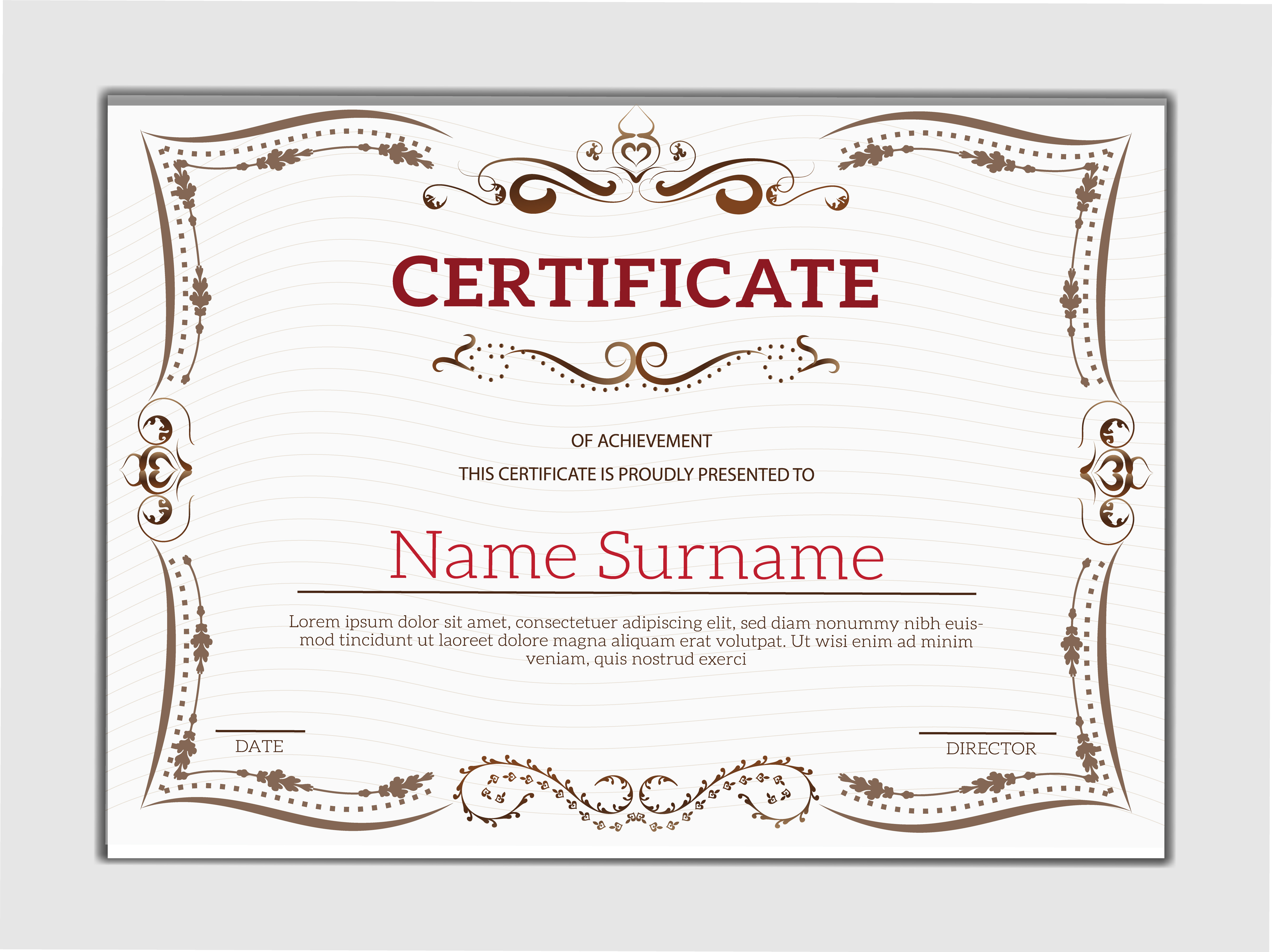 Certificate Of License Template