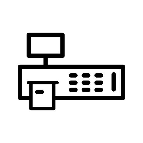 Icono de Vector de máquina de facturación