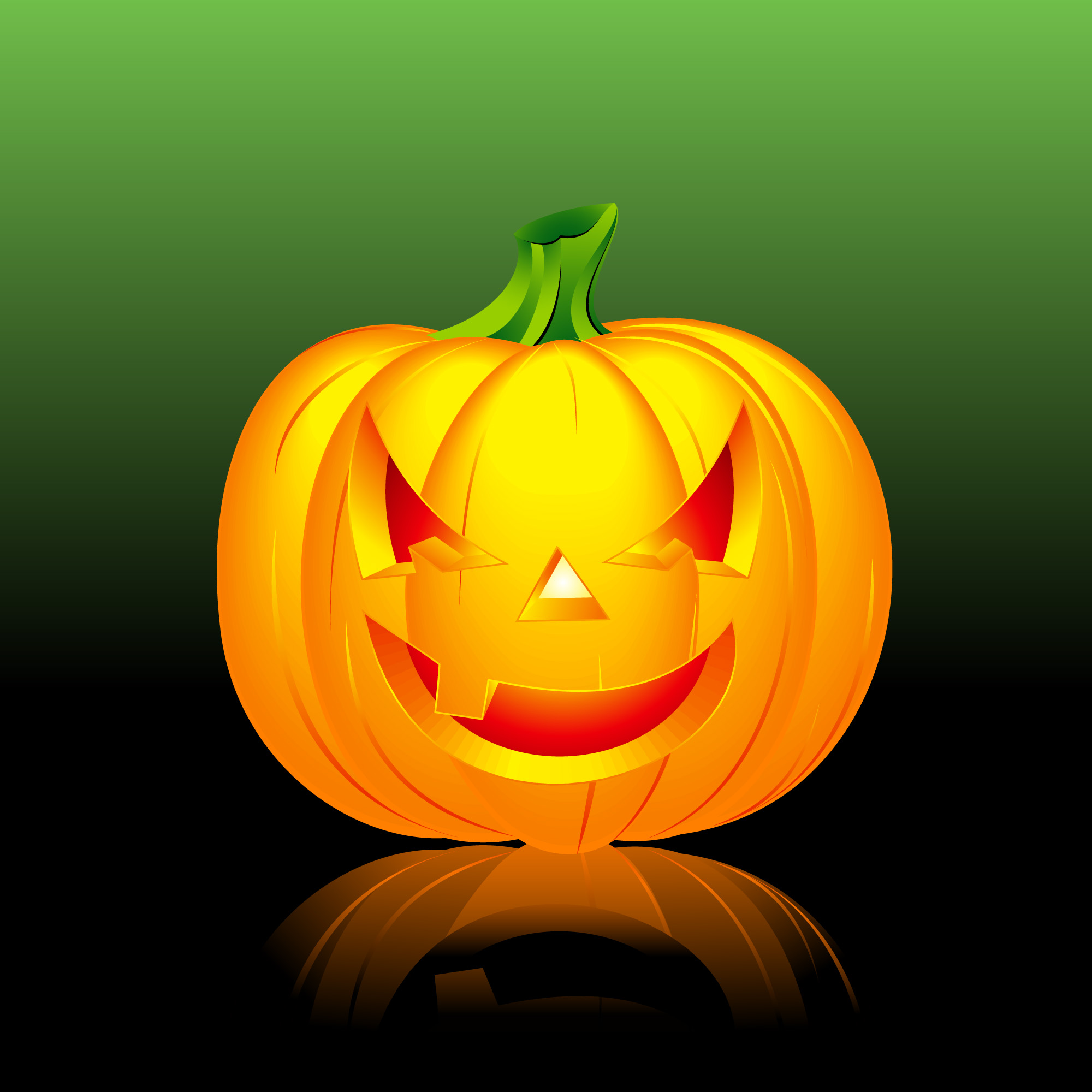 vector illustration on a Halloween theme with pumpkin 357605 Vector Art ...