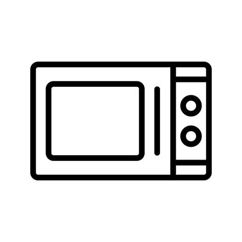 Microwave Oven Vector Icon