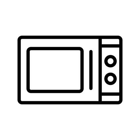 Microwave Oven Vector Icon