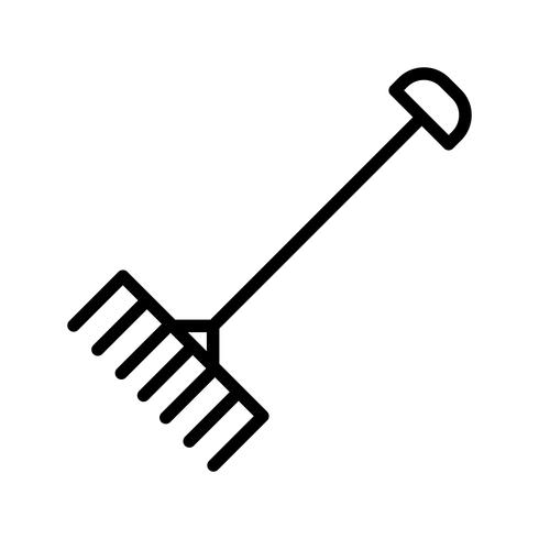 Rake Vector Icon