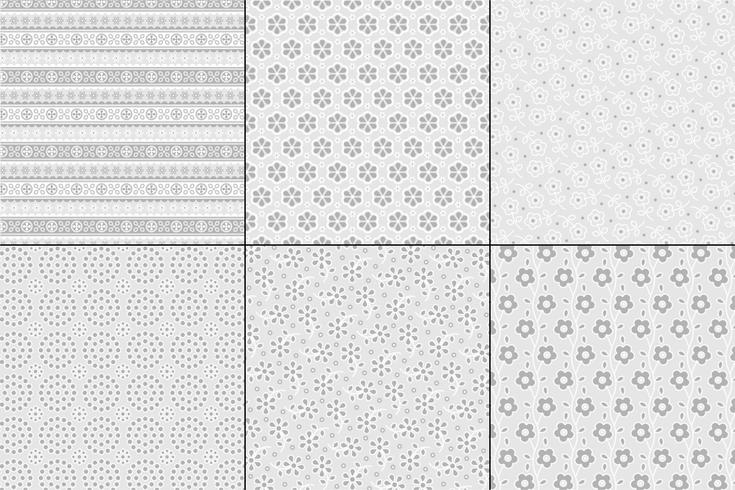 gray eyelet embroidery patterns vector