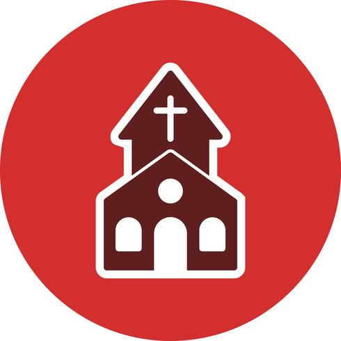 Icono de vector de iglesia