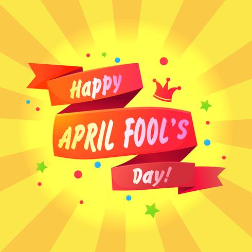 Banner congratulations on the first of April vector