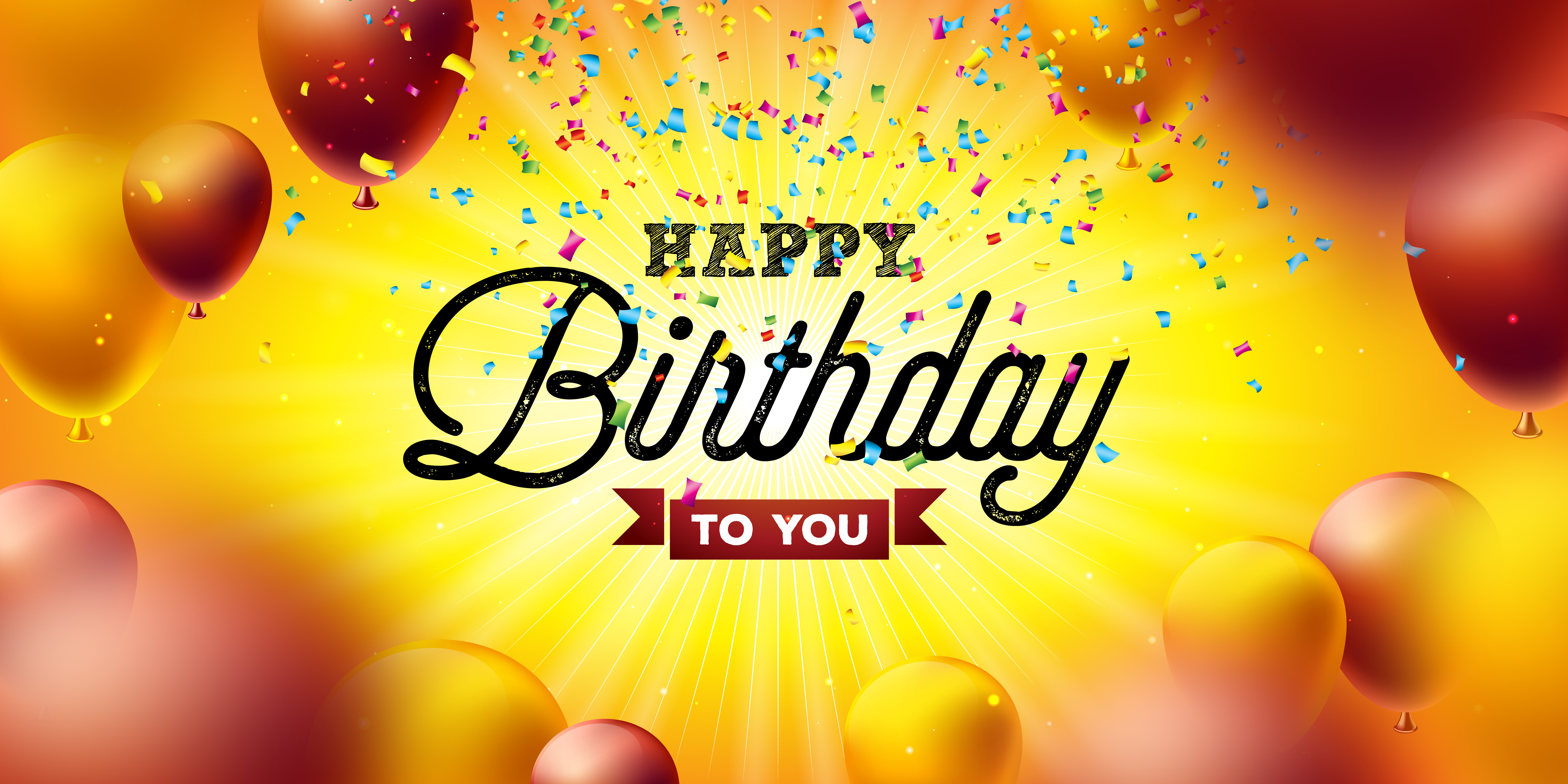 Happy Birthday Vector Background Design Happy Birthday Greeting Card 