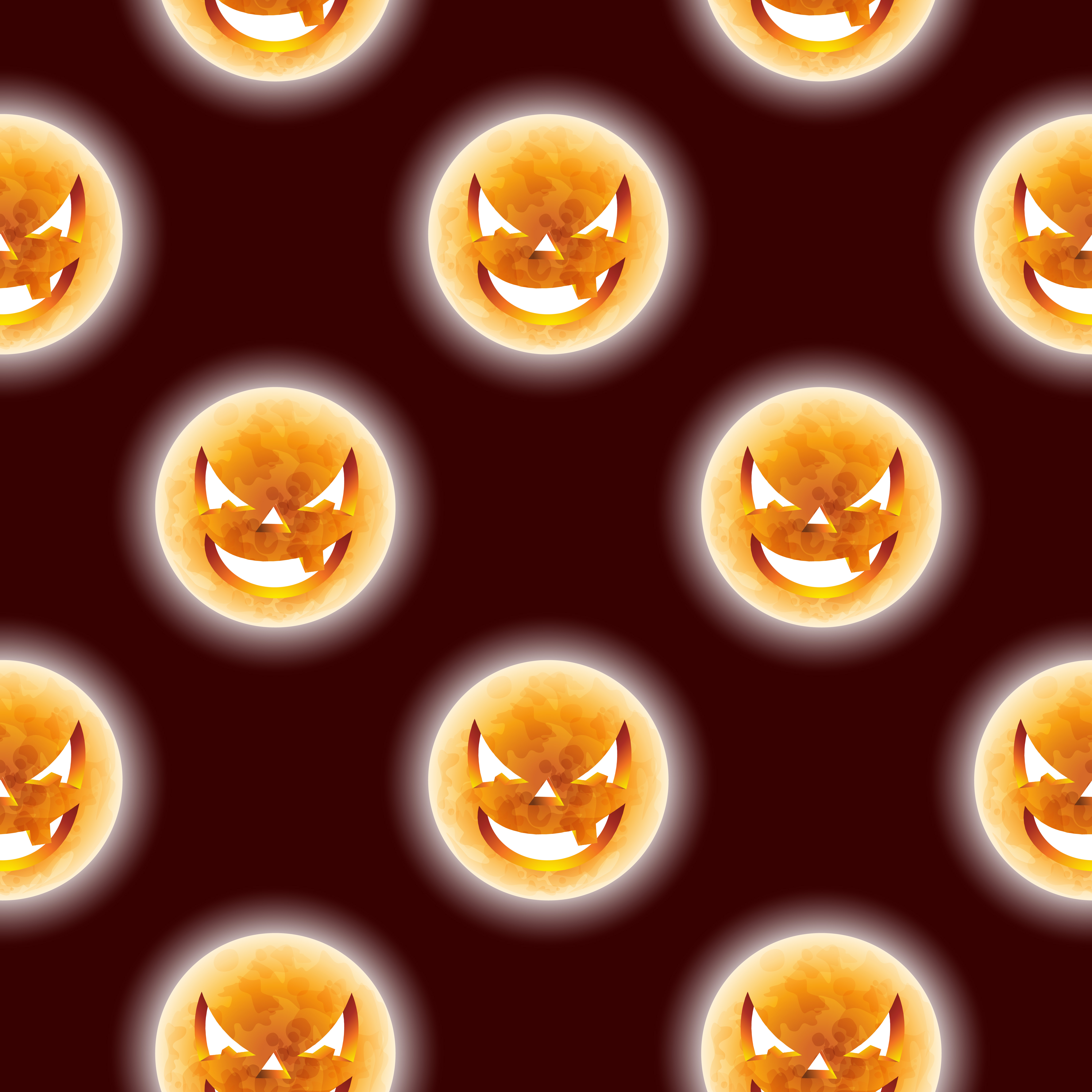 Download Halloween seamless pattern illustration with moon scary ...
