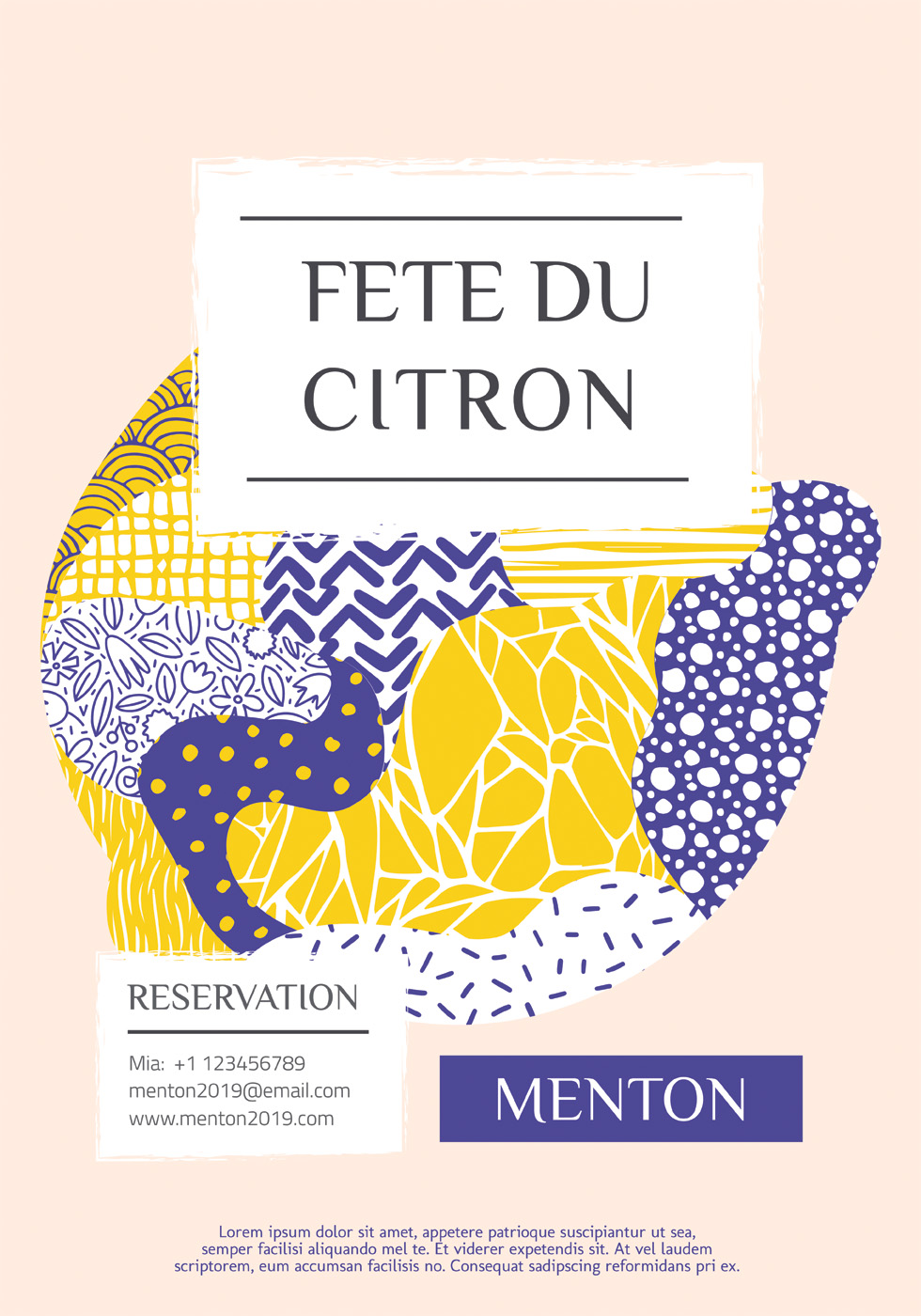 Menton France Lemon Festival Vector Design 358176 Vector Art at Vecteezy