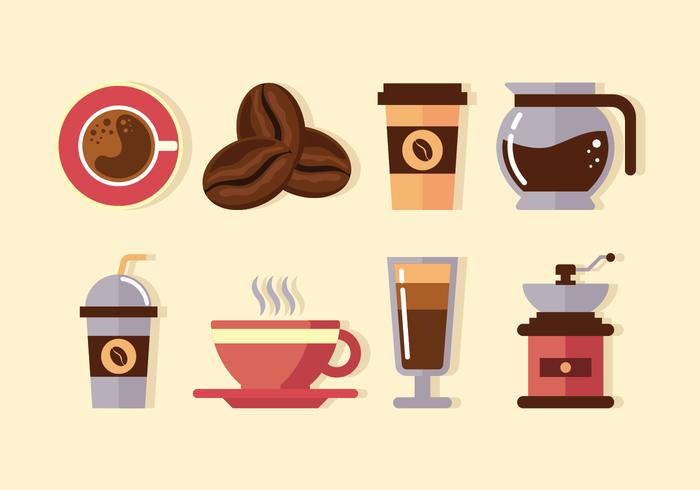 Coffee Elements Clipart vector