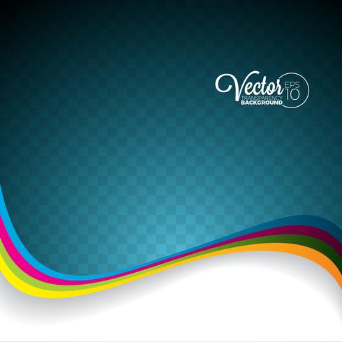 Abstract vector wave design on transparent background.