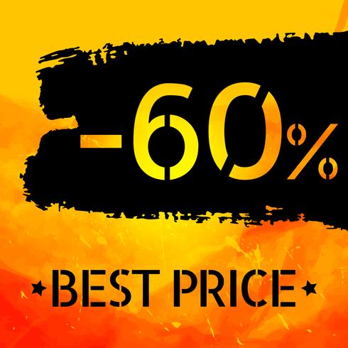 Sale Vintage grungy design poster vector