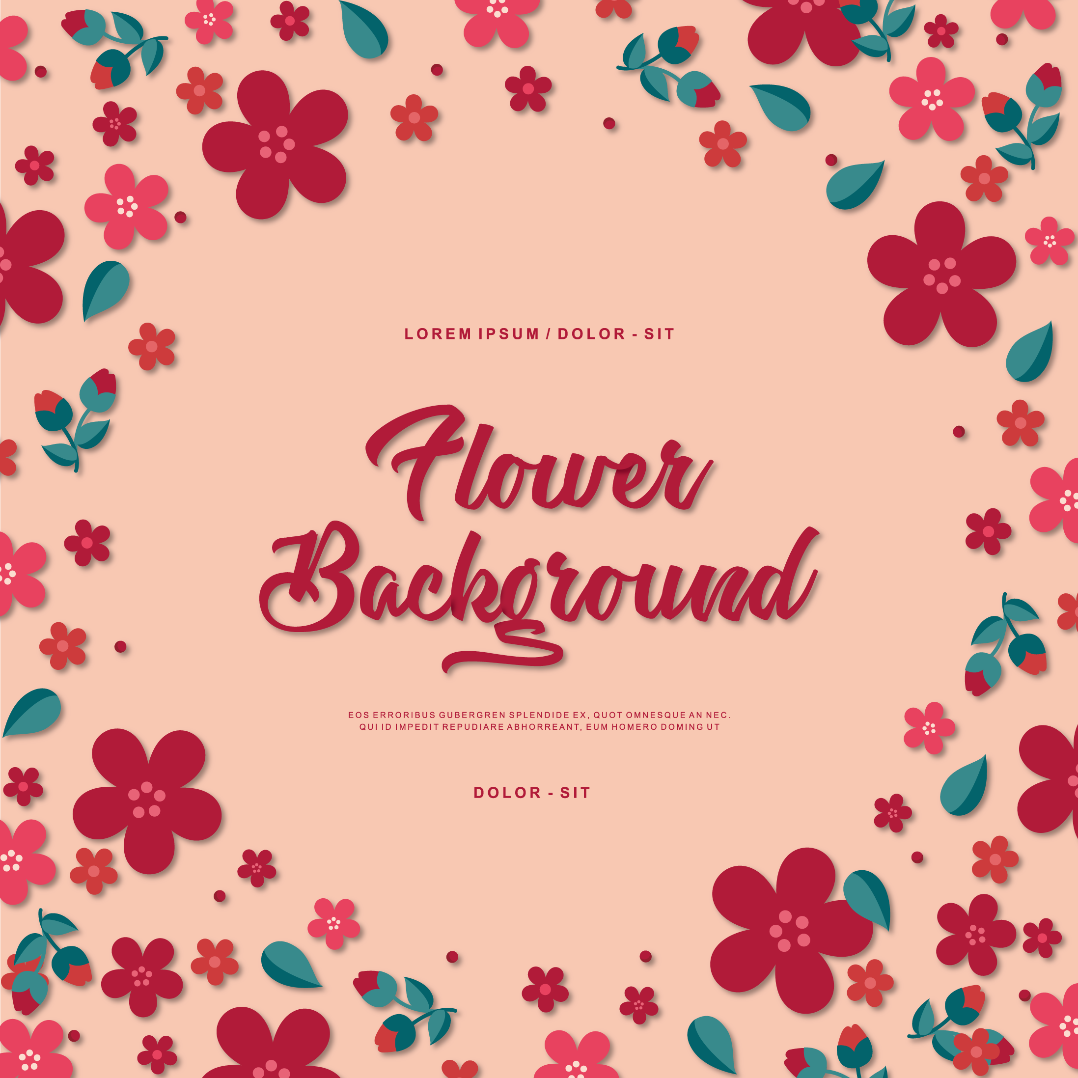 Flower Background Vector 358518 Vector Art at Vecteezy