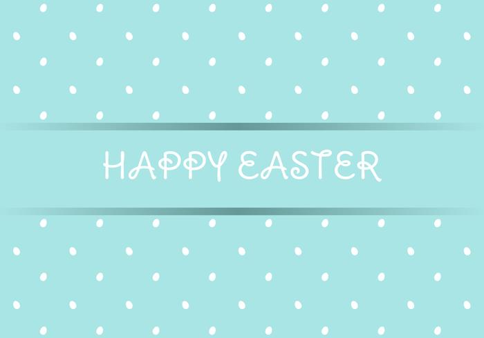 Happy Easter Polkadot Egg Background vector