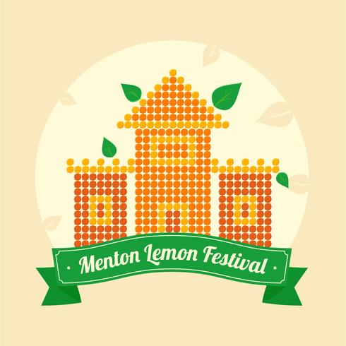 festival de limon de menton francia vector