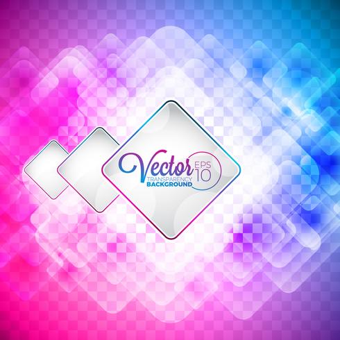 Abstract vector color squares illustration on transparent background.