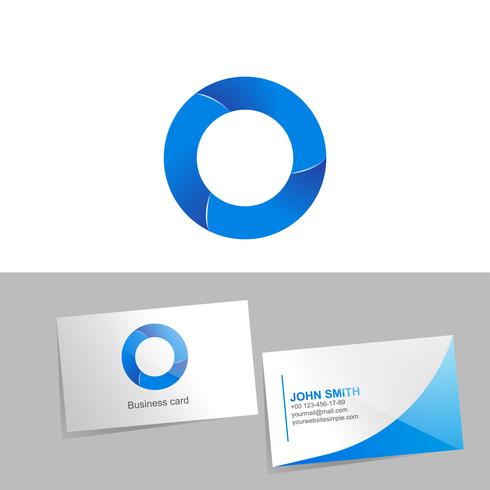 Gradient logo with the letter of the logo vector